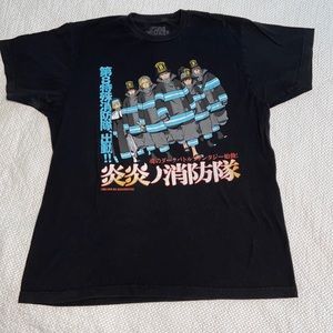 Fire Force Kanji T-Shirt size large